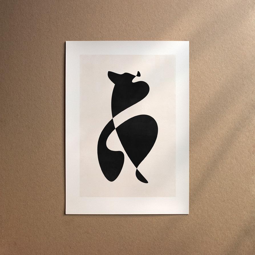 Shetland Sheepdog  [Abstract-Black]