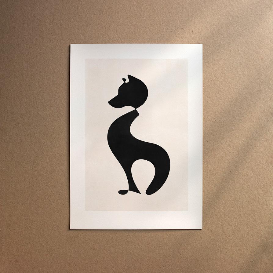 Shiba Inu  [Abstract-Black]