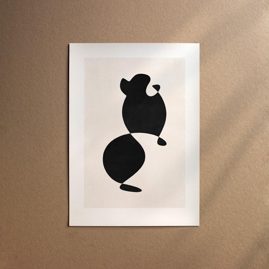 Tibetan Spaniel  [Abstract-Black]