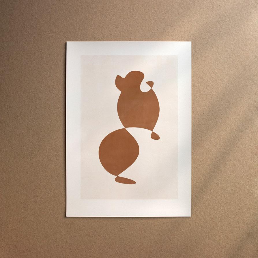 Tibetan Spaniel  [Abstract-Chocolate]
