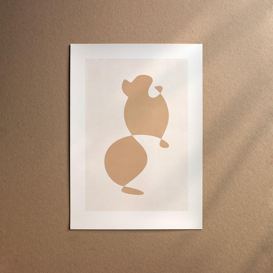 Tibetan Spaniel  [Abstract-Cream]