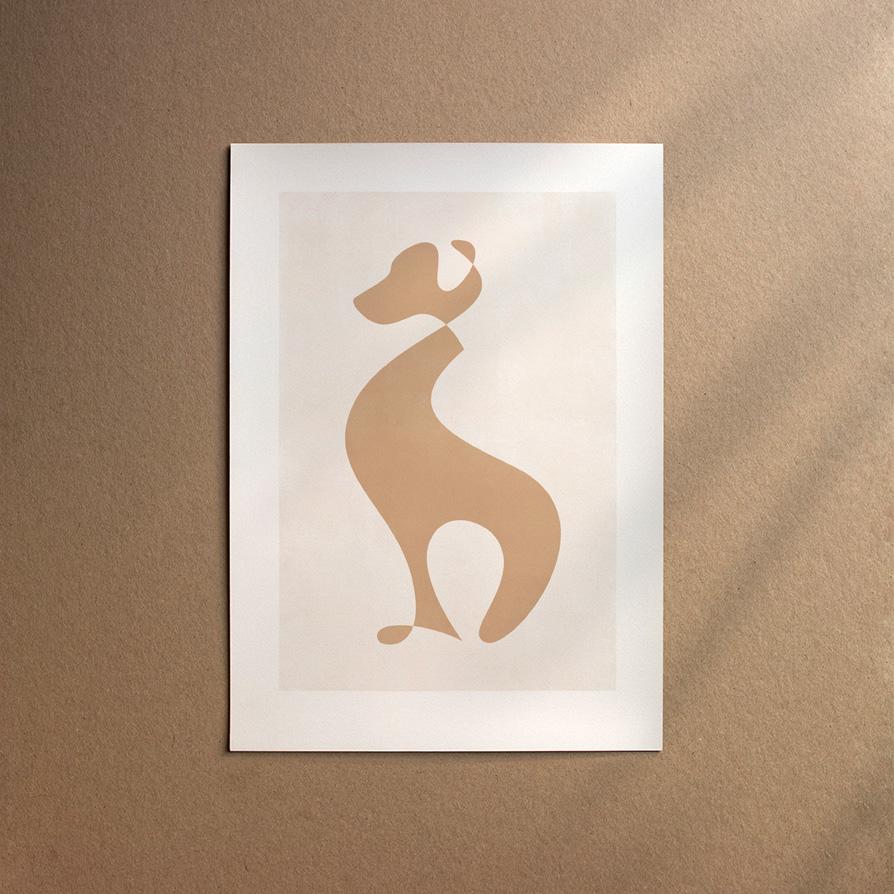 Weimaraner - Shorthaired  [Abstract-Cream]