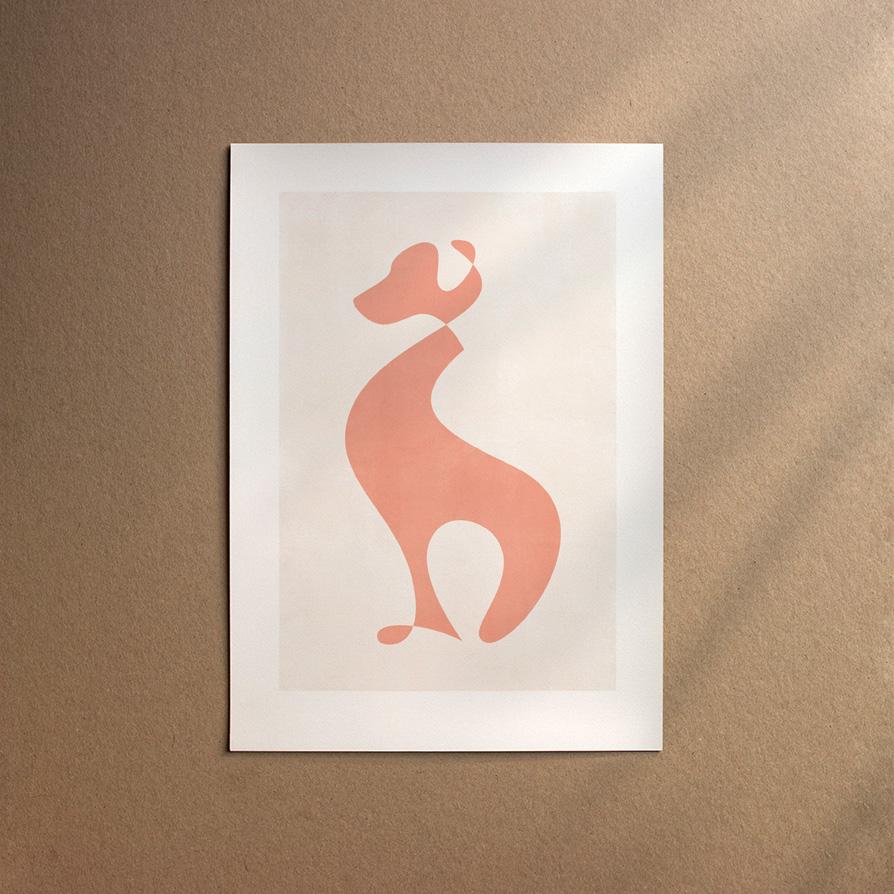 Weimaraner - Shorthaired  [Abstract-Flora]