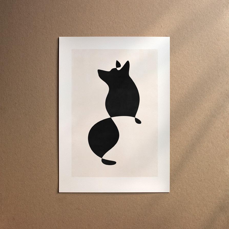 Corgi - Welsh Corgi Pembroke  [Abstract-Black]