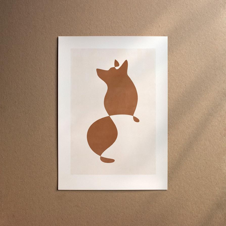 Corgi - Welsh Corgi Pembroke  [Abstract-Chocolate]