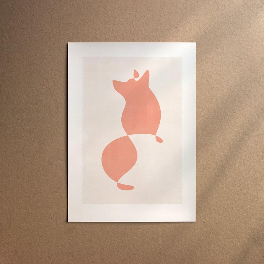 Corgi - Welsh Corgi Pembroke  [Abstract-Flora]