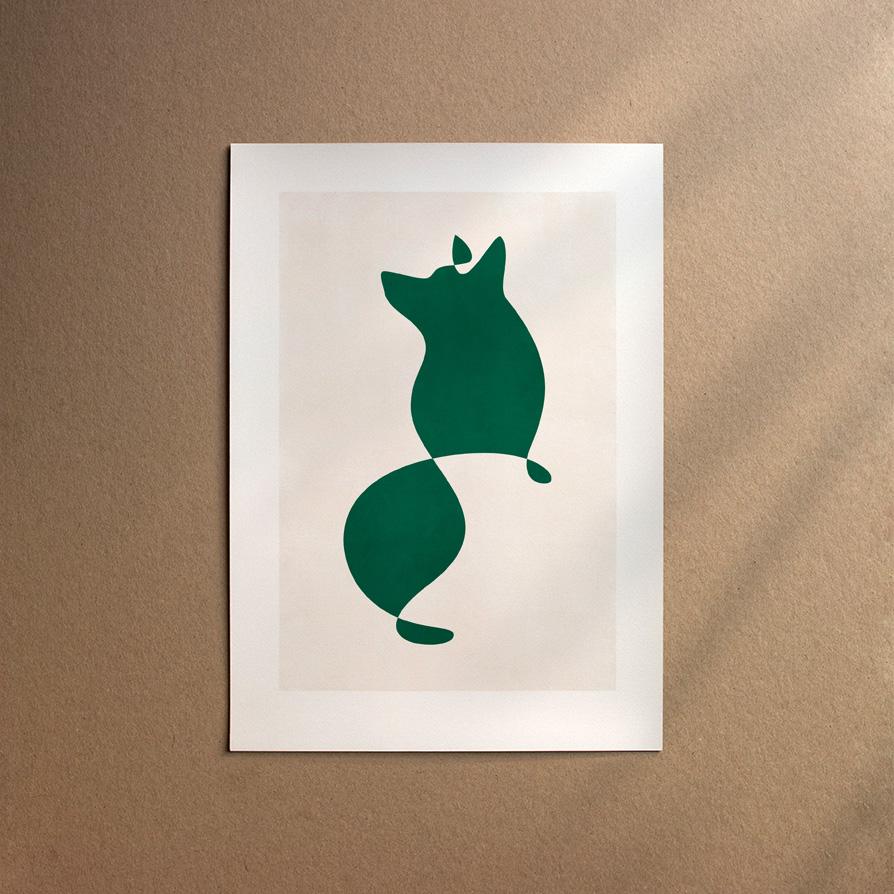 Corgi - Welsh Corgi Pembroke  [Abstract-Forest]