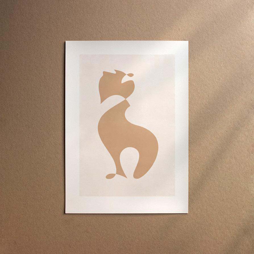 Schnauzer - Miniature  [Abstract-Cream]