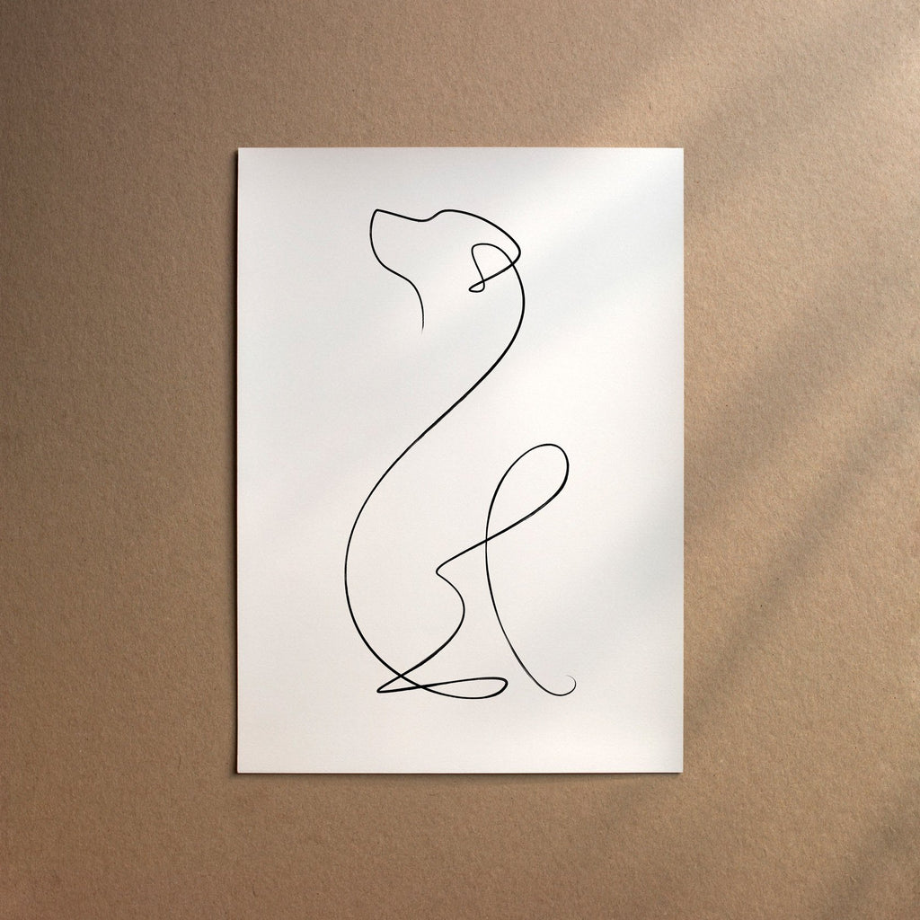 Labrador Retriever - English  [Line-Black]