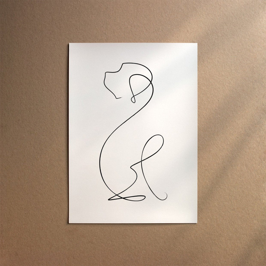 Labradoodle Miniature  [Line-Black]