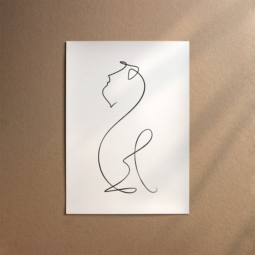 Brussels Griffon - Bearded  [Line-Black]