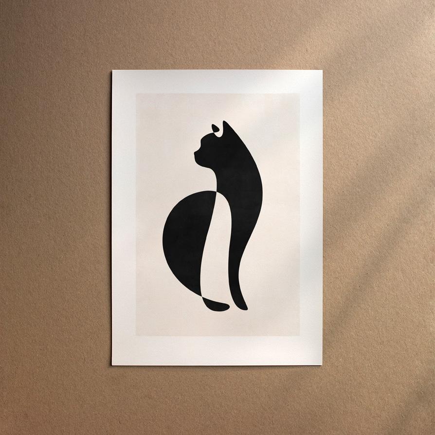 American Shorthair  [Abstract-Black]