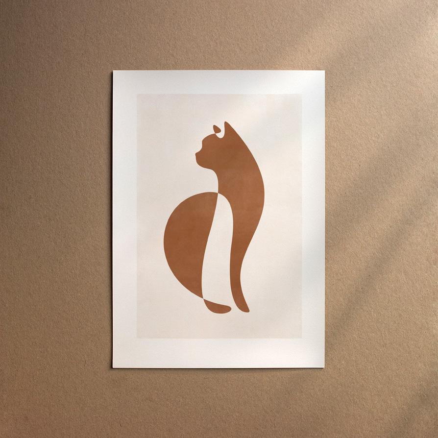 American Shorthair  [Abstract-Chocolate]