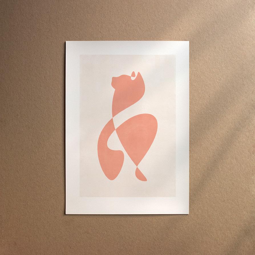 House Cat Longhair  [Abstract-Flora]