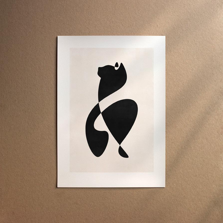 Norwegian Forest Cat  [Abstract-Black]