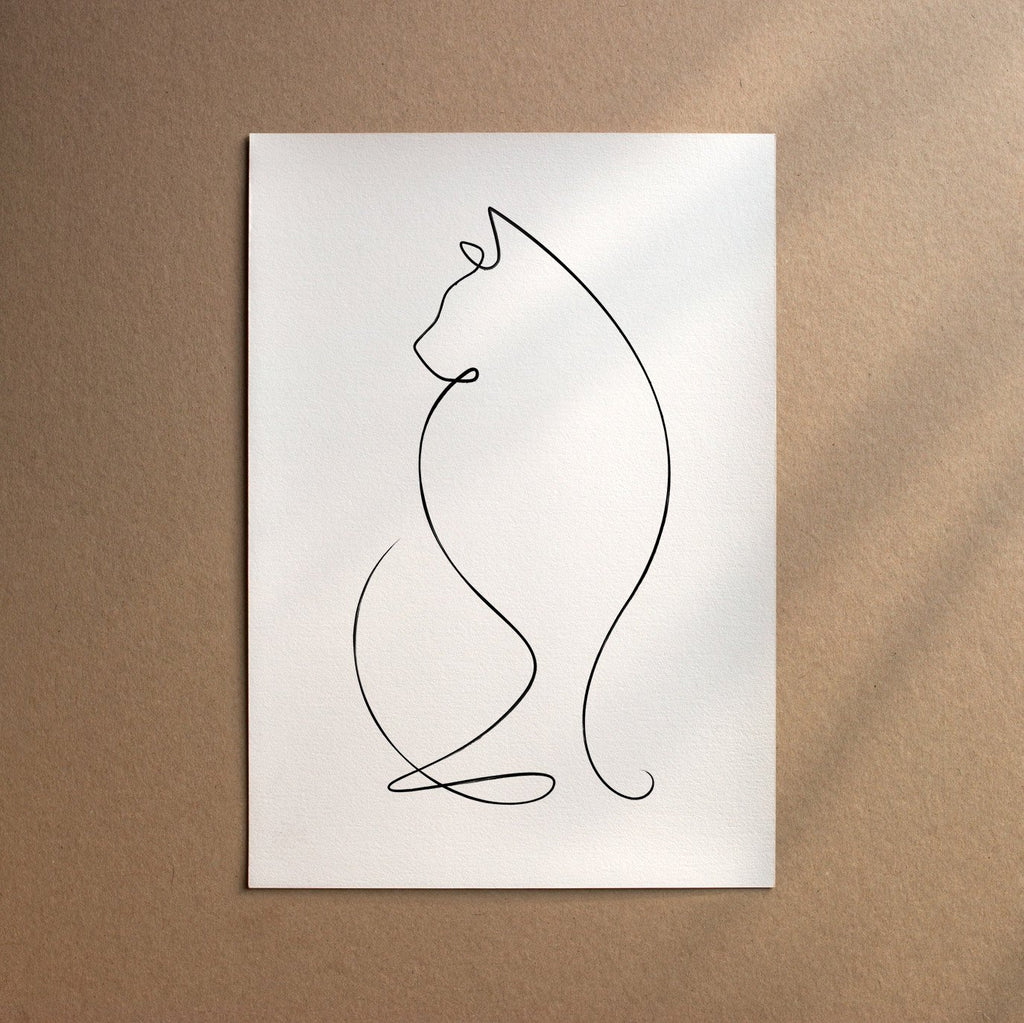 Norwegian Forest Cat  [Line-Black]