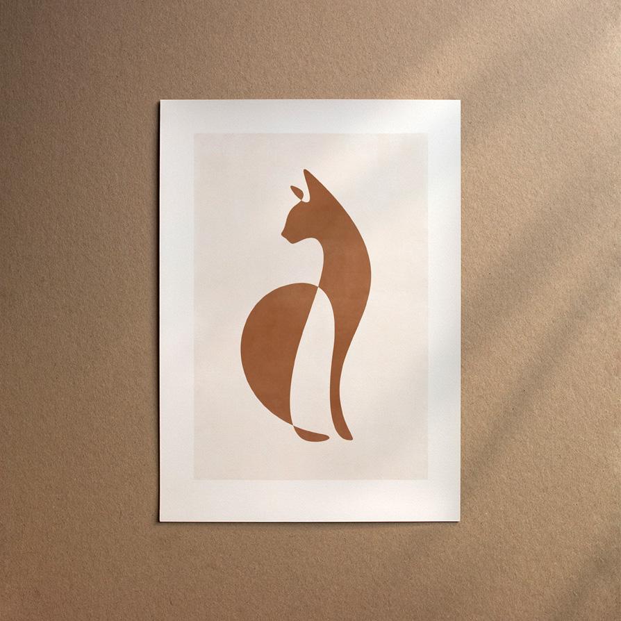 Siamese Modern  [Abstract-Chocolate]